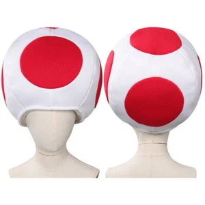 NEW Game Toad/KINOPIO Cosplay Hat Cap Headwear Halloween Fancy Accessories Props - Picture 1 of 23