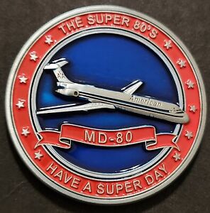 Challenge Coin MD80 American Airlines