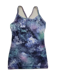 Ivivva by Lululemon GIRLS 8 Child Kid Power Y Tank Top Geometric Graphic Sports - Picture 1 of 7