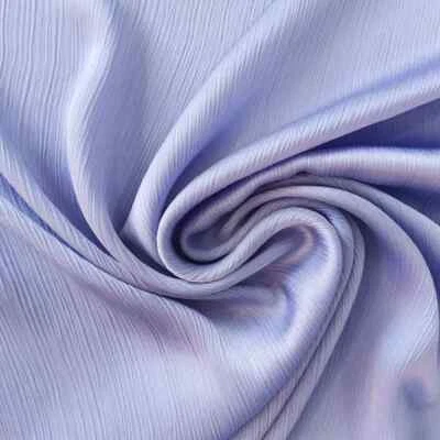 58'' Wide By Yard Crinkled Satin Fabric Crepe Pleated Charmeuse Chiffon Material - Image 1 of 4