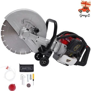 Gas Concrete Cut off Saw 2 Stroke 52 CC Cement Masonry Wet Dry Saw Cutter+Blade - Picture 1 of 12
