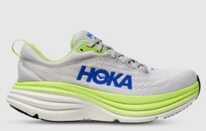 CLEARANCE!! Hoka Bondi 8 Mens Runners (D Standard) (Stardust/Lettuce) - Picture 1 of 18