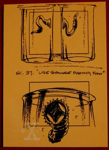 X-FILES - SEASON ONE - Card #57 - "ICE" PARASITIC WORMS STORYBOARD - Topps 1996 - Picture 1 of 2