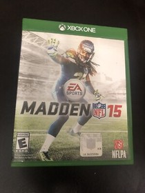 MADDEN NFL 15 MICROSOFT XBOX ONE S X-BOX 1 GAME AND CASE COMPLETE NES HQ
