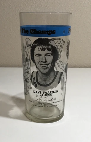 1977 NBA Basketball Championship Glass DAVE TWARDZIK Portland Trailblazers Cover