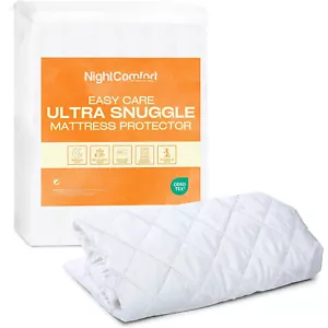 NightComfort Ultra Snuggle Corovin Non Woven Mattress Protector- Extra Deep 38cm - Picture 1 of 72