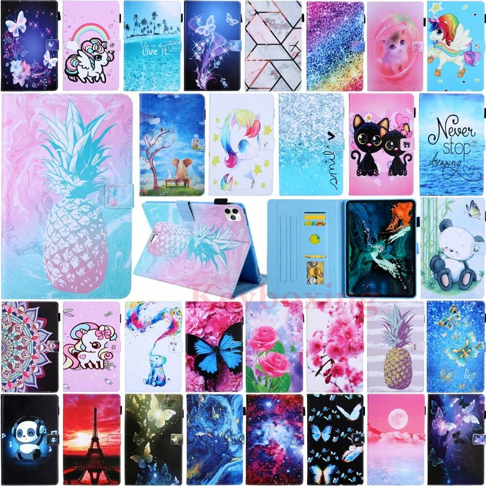 For iPad 8th 7th Gen iPad Pro 11 3rd Gen Magnetic Flip Stand Leather Case Cover - Image 1 of 4