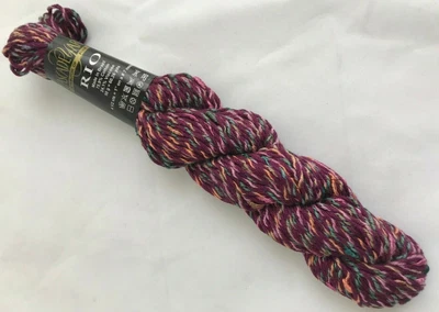 Cascade Yarns Rio Cotton Viscose Yarn Skein 50 gr #0247 Plum Gold Green - Image 1 of 4