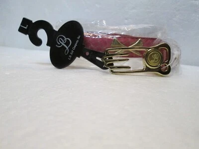 L.B. Belt Company Women's Pink Genuine Snakeskin Golfing Belt 570005 Size L - Image 1 of 4
