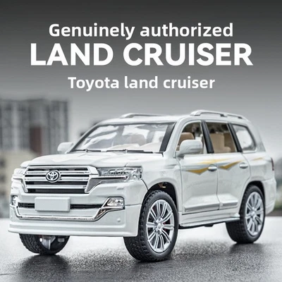 1:24 Toyota Land Cruiser Model Car Diecasts with Sound and Light Collectible - Image 1 of 4