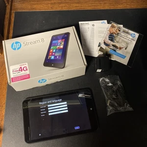 Tablet HP Stream 8 5909 32 GB negra WiFi 7" Windows 8 restablecida de fábrica - Imagen 1 de 3