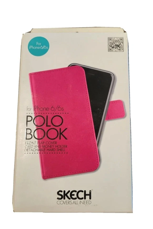 Pink Skech Polo Book Phone Wallet Case Cover For Iphone 6/6s - Pink — 第 1/3 张图片