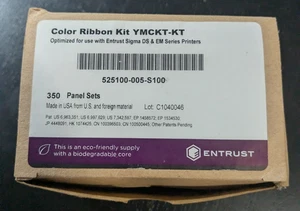 Zestaw wstążek kolorowych Entrust / Datacard 525100-001-S100 YMCKT - nowy - Zdjęcie 1 z 2