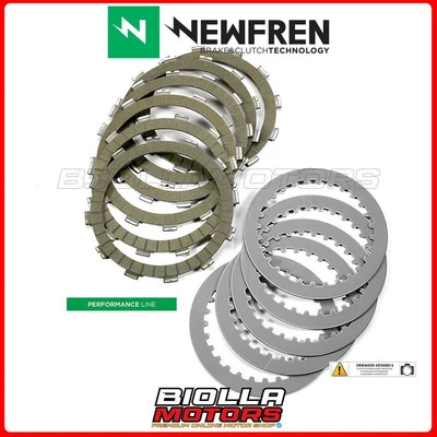 F1514SR SERIE DISCHI FRIZIONE NEWFREN KTM SMC R 690 LC4 2023- 690CC CONDUTTORI+C - Imagen 1 de 4