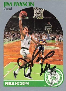1990/91 Hoops #46 Jim Paxson Celtics Signed Auto *L1997 - Picture 1 of 2