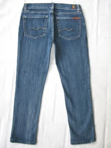 7 For all Mankind Little Girls Josefina Skinny Boyfriend Jean Sz 10 Blue+Stretch - Picture 1 of 9
