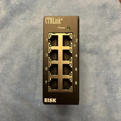 Contemporary Controls EISK8M-100T CTRLink 8-Port Managed Ethernet Switch 24V DIN - Image 1 of 3