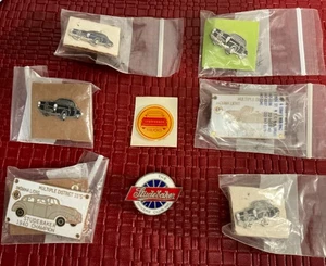 Studebaker Champion Award Decorative Pins Lot of 7 Plus Sticker - Picture 1 of 1