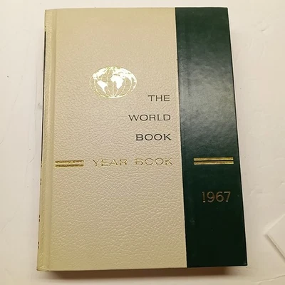 1967 The World Book Encyclopedia Yearbook 1966 Year in Review 630 Pages Vintage - Image 1 of 4
