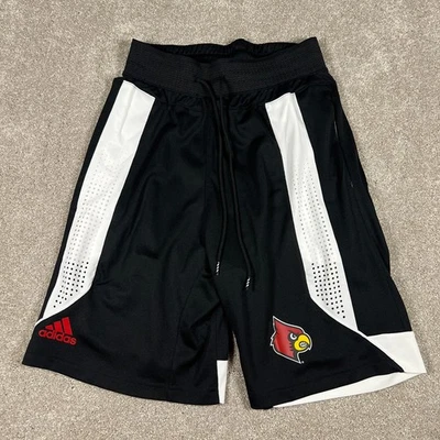 Adidas Mens Medium Black Louisville Cardinals Basketball College NCAA Shorts NWT - Image 1 of 4
