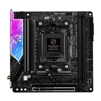 ASRock Phantom Gaming B850I PG Lightning WIFI ITX Motherboard For AMD Ryzen - image 1 of 4