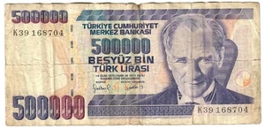 Turkiye (Turkey) 500000 Lira 1997 VF/F - Picture 1 of 2