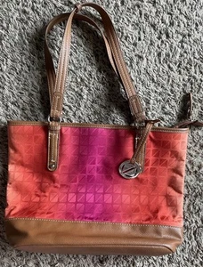 Nine & CO by Nine West - Orange/Pink Handbag Purse - Picture 1 of 4