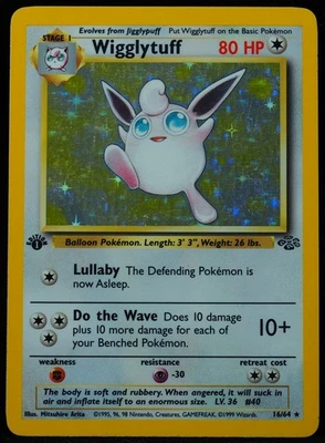 Wigglytuff #16 MP/Ink 1st Edition Pokemon Card - Image 1 of 3