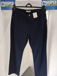 Per Una M&S Roma Rise Straight Leg Tailored Trousers Size 18 Short BNWT - Picture 1 of 4