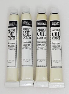 Lot of 4 Liquitex Artist Oil Color Parchment Value 8.2 #1143-436 NOS .32 fl oz - Picture 1 of 2