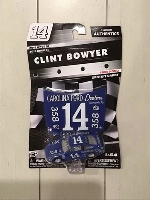 2018 Clint Bowyer #14 Ford Throwback, 1/64 NASCAR Authentics Diecast 2019 Wave 1 - Image 1 of 2