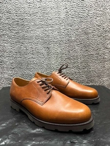 Polo Ralph Lauren Oxford Asher Leather Lace Up Tan MU8422 Men Size 12D US - Picture 1 of 9