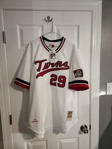 100% Authentic Mitchell & Ness 1977 Minnesota Twins Rod Carew Jersey Sz 52 XXL - Picture 1 of 4
