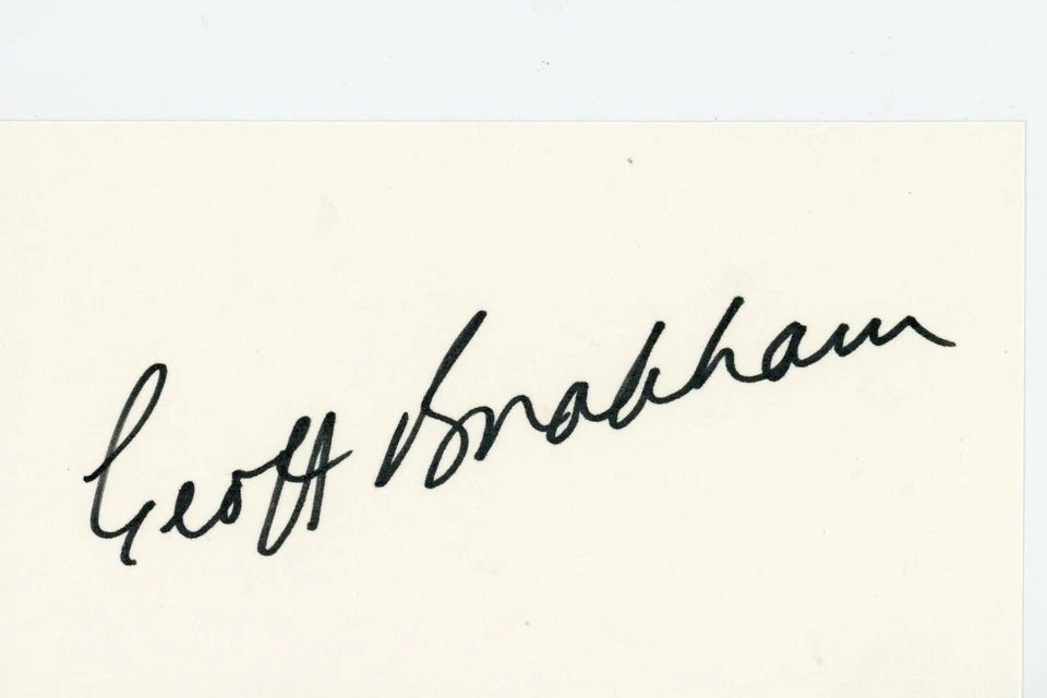 Motorsport Hall of Fame Member - Geoff Brabham and his autograph - Image 1 of 1