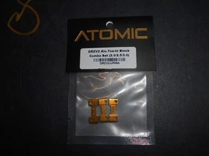 Atomic 1/28 scale RC Car Part No DRZV2-UP05A DRZV2 Alu Toe inBlock Combo set 2.5 - Picture 1 of 1