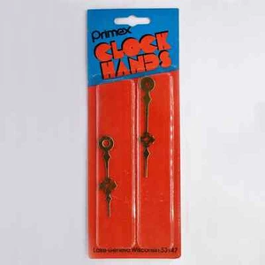 Vintage Primex Clock Hands Clock Repair Parts Part #: 6364 BR 63-64-BR NOS 1123! - Picture 1 of 1