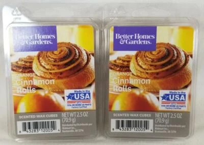 Better Homes & Gardens Scented Wax Cubes: ORANGE CINNAMON ROLLS 2.5 oz Lot of 2 - Image 1 of 2