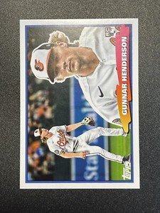 2023 Topps Update GUNNAR HENDERSON Orioles rc Rookie Oversized Box Topper BIG-5