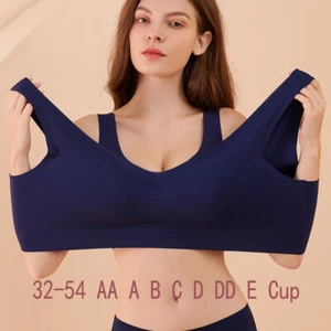 Ladies Bra Wirefree Bras Causa Comfort Seamless Seamless Wide Straps Brassiere - Picture 1 of 16