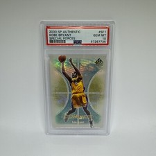 2000-01 SP Authentic Special Forces #1 Kobe Bryant Insert NBA HOF PSA 10 GEM MT