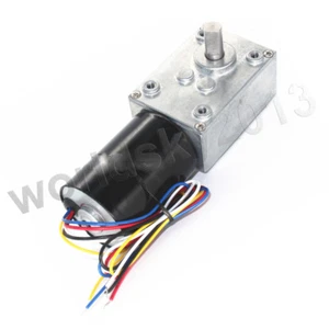 DC12V 24V Motor de CC sin escobillas Turbo Gusano Reducción Velocidad Motor con Caja de Engranajes - Imagen 1 de 4