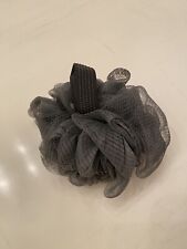 Nylon Bath sponge with Black Stretching Tape Grey Gray 