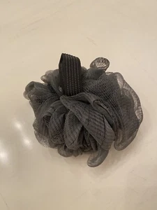 Nylon Bath sponge with Black Stretching Tape Grey Gray  - Picture 1 of 5