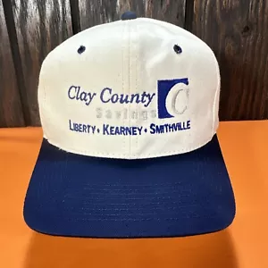 Vintage Clay County Savings Snapback Mütze Kappe 90er Missouri Kearney Smithville Vintage - Bild 1 von 11