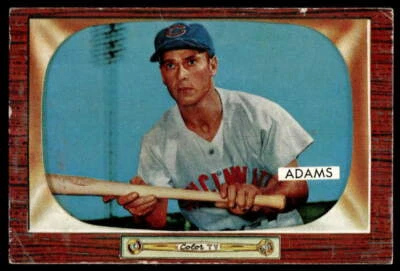 1955 Bowman #118 Bobby Adams Cincinnati Redlegs Low Grade - Image 1 of 2