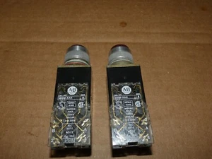 Allen Bradley 800MR-PT16KD Red Lighted Pushbutton Switch (Lot of 2) - Picture 1 of 6