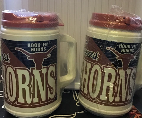 New Sealed University Of Texas Longhorn Water Bottles Set Of 2 Cover