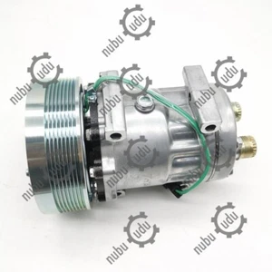 SD7H15-SHD A/C Compressor 84279787 for CASE Combine 7140 Harvester A8800 A8000 - Picture 1 of 5