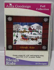 Anita Goodesign Full Collection Sleigh Ride 48 Designs Embroidery CD - Picture 1 of 5