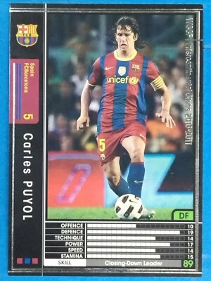 WCCF Intercontinental Clubs 278/352 2010-2011 Carles Puyol Japan Pre-Owned - Image 1 of 2